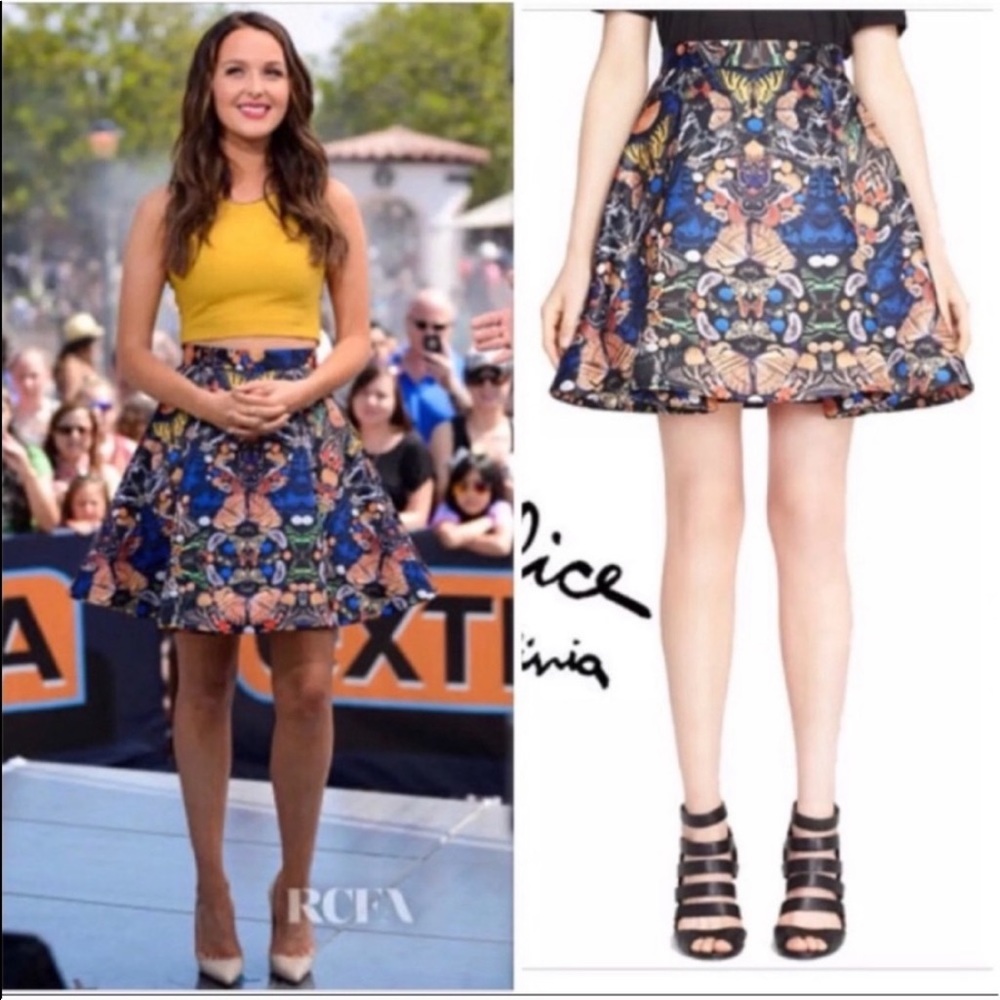 Alice + Olivia “Nyla” butterfly skirt 2